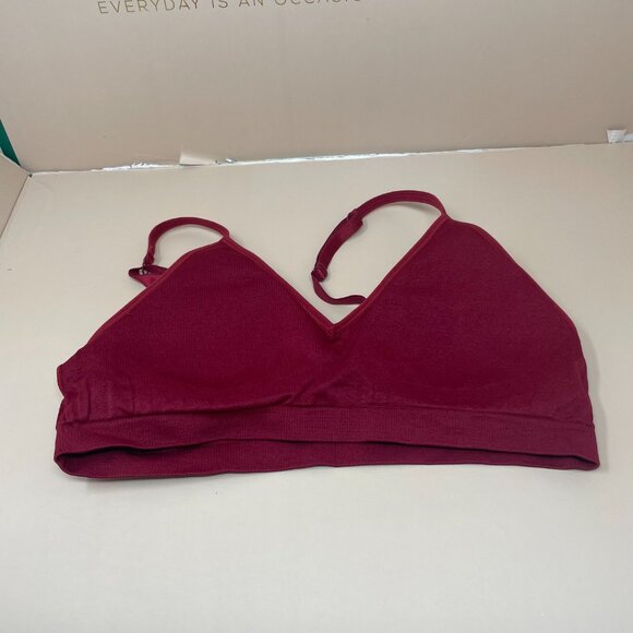 Zeanna Outfitters | Seamless Comfort Wirefree Bralette in Cabernet - Picture 5 of 7